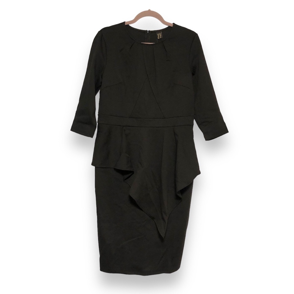 NWT Black Peplum Dress